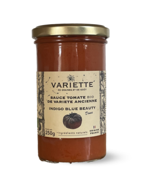 Sauce tomate BIO de variété ancienne Indigo blue beauty